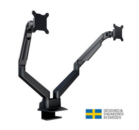 Suport monitor Dual Multibrackest MB-3965, 15"-32", max 10 kg per monitor, negru - Img 2