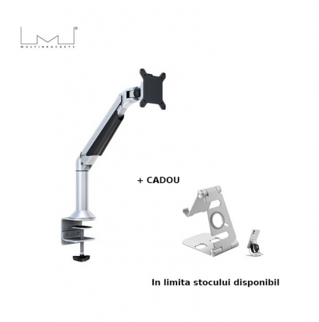 Suport Monitor/LCD/LED Gas Lift Multibrackets MB-9376, 15 - 32", masa/perete, Silver, min. 2 - max. 10 kg - Img 2