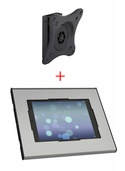 Suport tableta de perete Multibrackets 3497 si Vogel's PTS2010, securizat, rotabil in jurul axului 360 grade