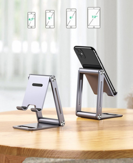 Suport Ugreen pentru telefon pliabil cu mai multe unghiuri gri (LP263 80708) - Img 5