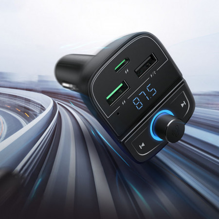 Transmitator FM Ugreen Bluetooth 5.0 MP3 incarcator auto 3x USB TF micro SD 4,8 A negru (CD229) - Img 6