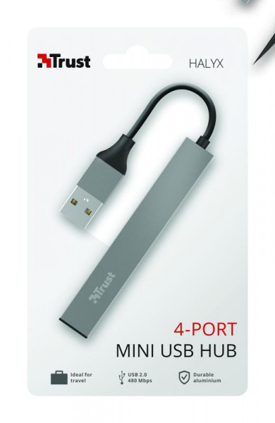 Trust Halyx Aluminium 4 Mini USB Hub - Img 8