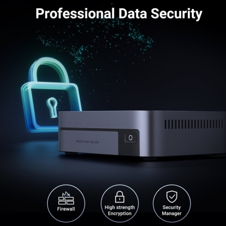 UGREEN Network Attached Storage DXP480T Plus, cu procesor Intel i5 1235u 10-Core Cpu, 10 GbE Port, HDMI 8K, Wi-Fi 6 (Diskless) - Img 2