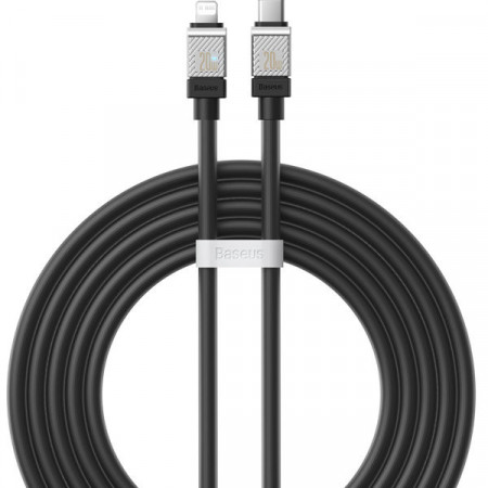 USB C - Cablu Lightning 20W 1m Baseus CoolPlay - negru - Img 1