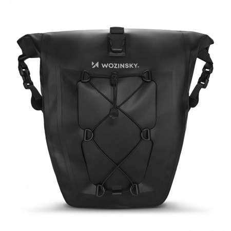 Wozinsky geanta de bicicleta impermeabila portbagaj 25l 2 în 1 negru (WBB24BK)