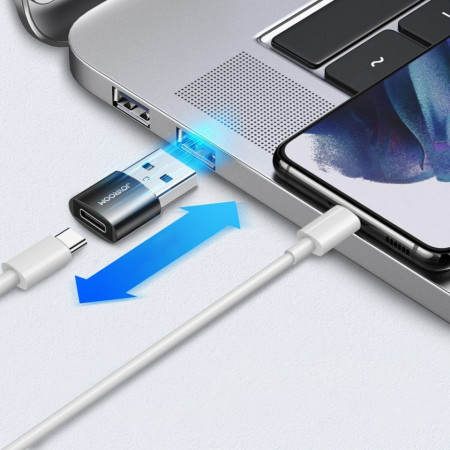 Adaptor Joyroom de la USB tip C (mama) la USB (tata) negru (S-H152 negru) - Img 7