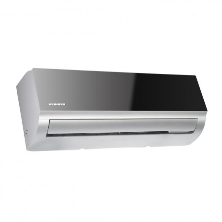 Aparat de aer conditionat Heinner Mirror 12000 BTU Wi-Fi, Clasa A++, Functie incalzire, Filtru cu densitate ridicata, Follow me, HAC-MRB12SLWIFI, negru oglinda cu carcasa argintie - Img 2