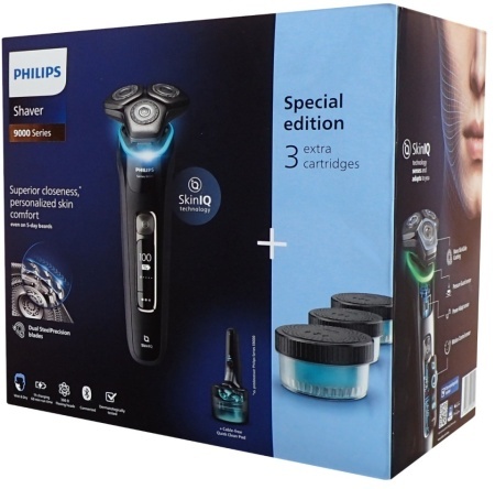 Aparat de ras electric Philips S9976 Seria 9000 pentru bărbați, bază cu 4 cartușe - Img 5