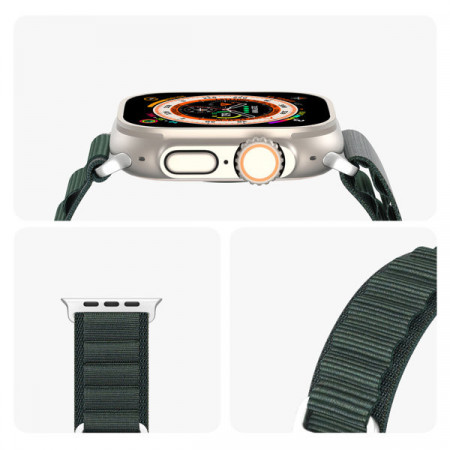 Apple Watch 8 / 7 / 6 / SE / 5 / 4 / 3 / 2 / 1 (41, 40, 38 mm) Curea Dux Ducis Versiune GS Curea sport - Verde - Img 3