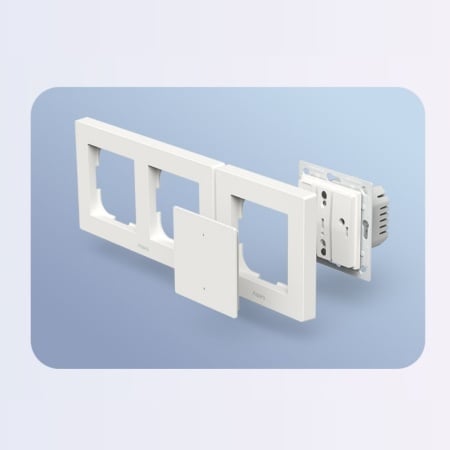 Aqara Light Switch H2 EU 2 channel / 4 buttons smart Zigbee + Thread wall switch - Img 4