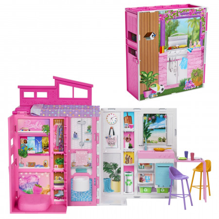 BARBIE CASA DE PAPUSI BARBIE CU 4 ZONE PLIABILA - Img 2