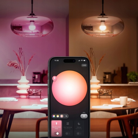 Bec inteligent Philips Hue A60 E27 8W alb, 60x111x111mm, set 1 bucata - Img 6