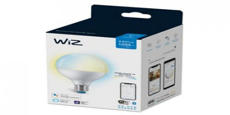 Bec LED inteligent WiZ, Wi-Fi, Bluetooth, G95, E27, 11W (75W), 1055 lm, lumina alba reglabila