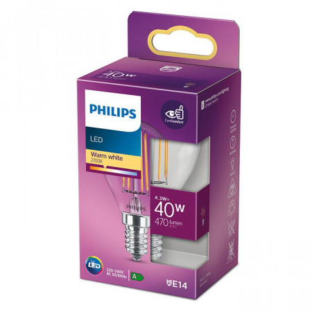 BEC LED PHILIPS E14 2700K 8718699763152