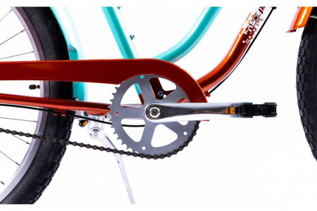 Bicicleta Pegas Strada 2, 26 inch, cadru aluminiu, maro/verde - Img 3