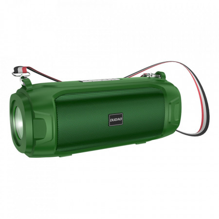 Boxa portabila + radio cu panou solar Dudao wireless Bluetooth 5.0 5W 1200mAh verde (Y1XS-verde)