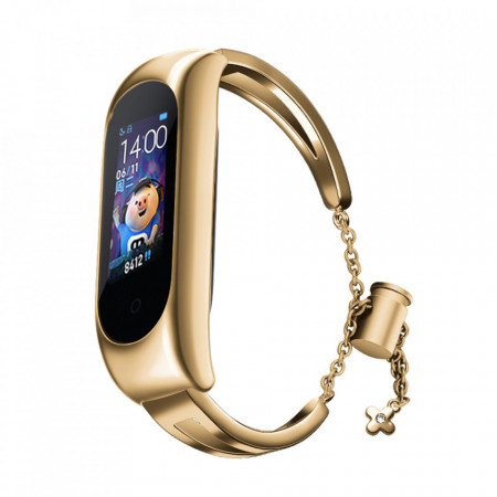 Bratara din metal pentru Xiaomi Mi Band 6 / 5 / 4 / 3 gold - Img 2