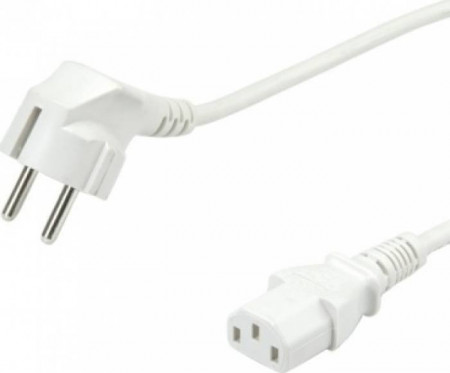 Cablu alimentare PC/Proiector 1.8m, alb