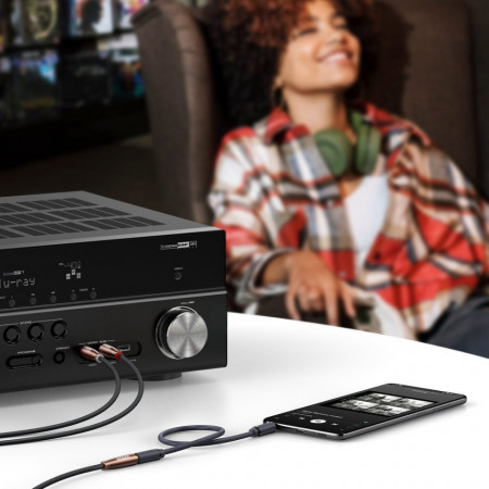 Cablu audio Ugreen 3,5 mm mini jack (female) - 2RCA (male) 3m brown (AV198 60987) - Img 3
