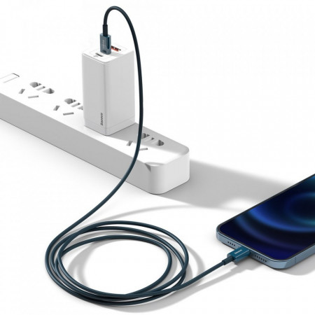 Cablu Baseus Superior USB Type C - Lightning fast charging data cable Power Delivery 20 W 1 m blue (CATLYS-A01) - Img 3