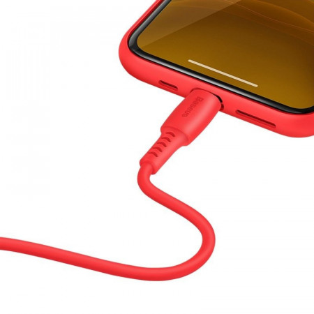 Cablu Baseus USB-C la Lightning 18W 1.2m - rosu - Img 8