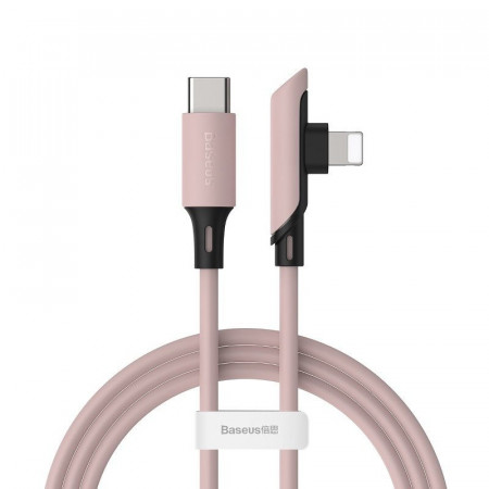 Cablu Baseus USB-C la Lightning 18W 1.2m - roz
