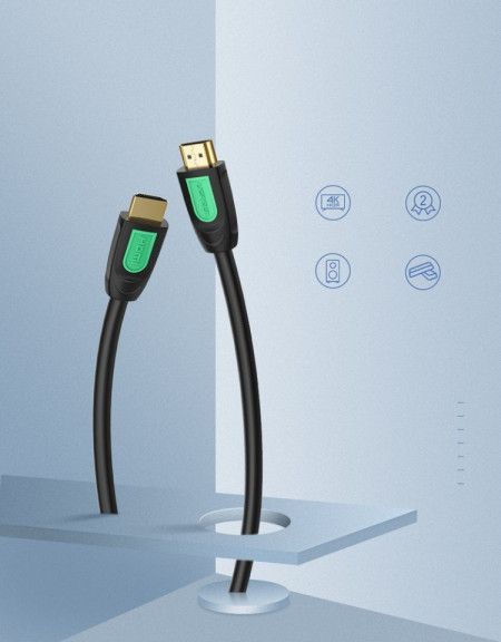 Cablu HDMI Ugreen 19 pini 1.4v 4K 60Hz 30AWG 2m negru (10129) - Img 7