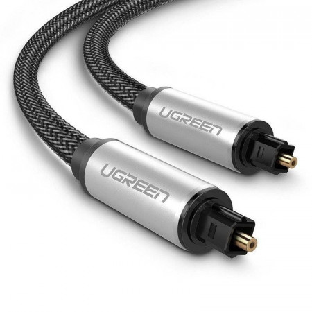 Cablu optic audio UGREEN AV108 Toslink , braided aluminium, 1m