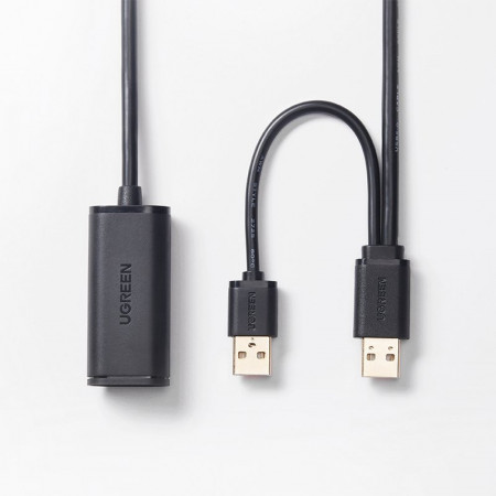 Cablu prelungitor activ Ugreen USB 2.0 5m black (US137) - Img 4