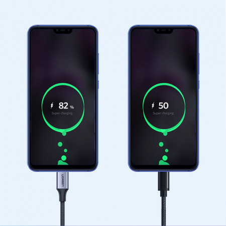 Cablu Quick Charge Ugreen USB - USB Type C Quick Charge 3.0 3A 2m gray (60128) - Img 7
