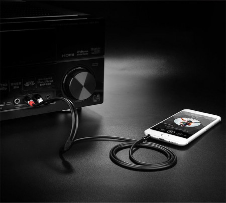 Cablu Ugreen 3,5 mm mini jack - 2RCA 2 m black (AV116 10584) - Img 6