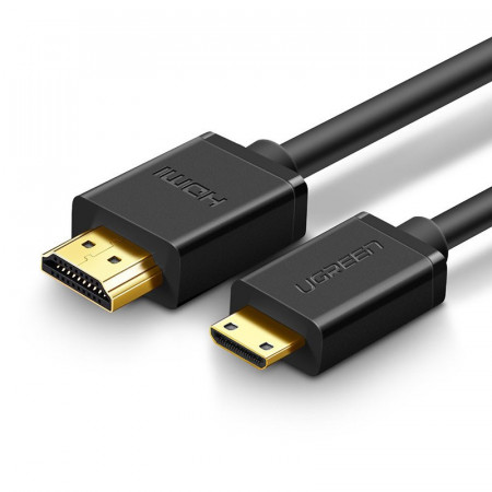 Cablu Ugreen HDMI - mini HDMI 19 pin 2.0v 4K 60Hz 30AWG 1,5m black (11167)