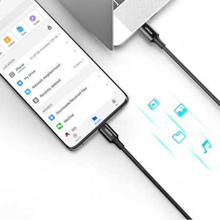 Cablu Ugreen USB Type C (male) la Type C (male) cable 1m black (US300) - Img 4
