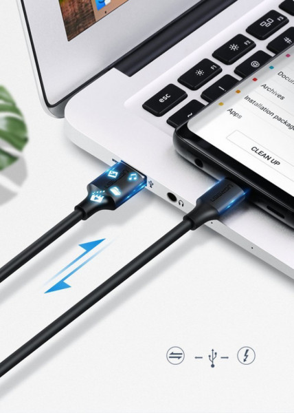 Cablu Ugreen USB - USB Type C 2 A 2m black (60118) - Img 4