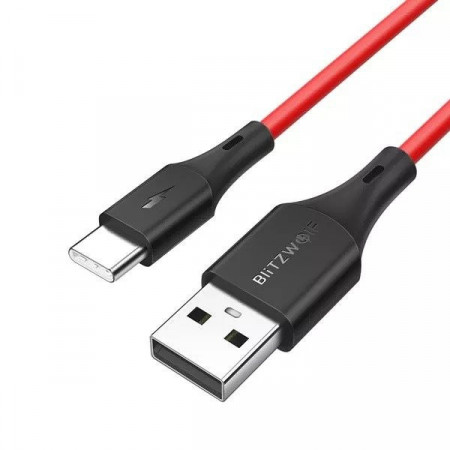 Cablu USB-C BlitzWolf BW-TC15 3A 1.8m (rosu) - Img 4