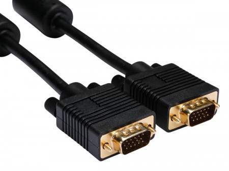 Cablu Velleman VGA/SVGA tata la VGA/SVGA tata/ cupru/ basic/ 15.0 m/ conectori auriti