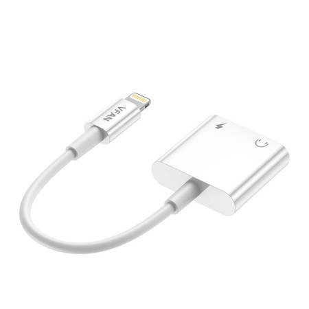 Cablu Vipfan L10 Lightning la Lightning + mini mufa 3,5 mm AUX, 10 cm - Img 3