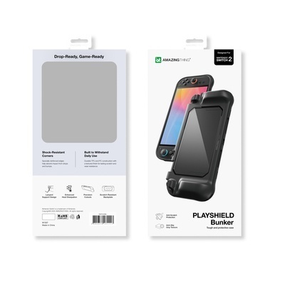 Carcasă de protecție AmazingThing PlayShield Bunker pentru Nintendo Switch 2 - Neagră - Img 9