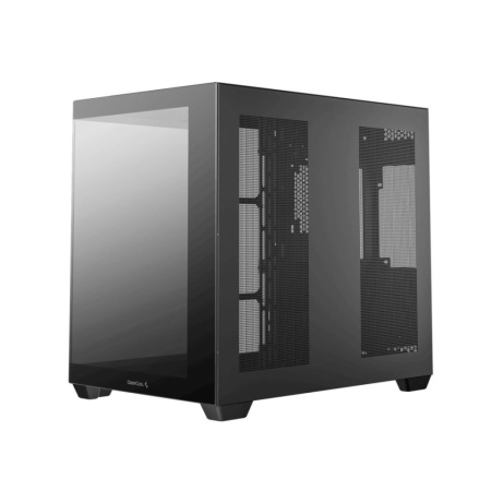 CARCASA DeepCool "CG530", middle tower, gaming, fara sursa, suporta 14xfan, , PSU shroud, USB 2.0 x 1, USB 3.2 gen1 x 2, audio+mic, 7 sloturi expansiune, negru, "R-CG530-BKNDA0-G-1" (timbru verde 0.32lei) - Img 8
