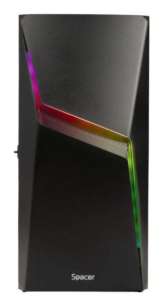 Carcasa Spacer Gaming THUNDER, Mid-Tower, fara sursa, ATX, Black - Img 10