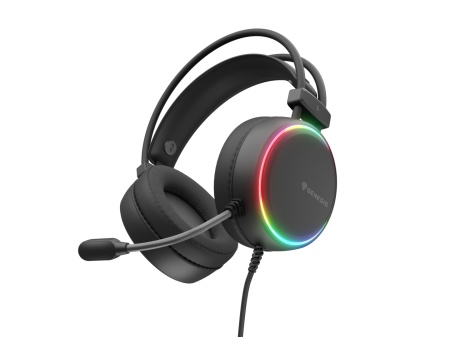 Casti cu fir Genesis Neon 613 G2 negru - Img 2