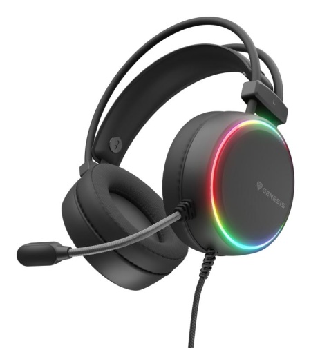 Casti cu fir Genesis Neon 613 G2 negru - Img 10