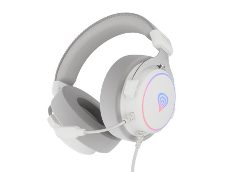 Casti cu fir Genesis Neon 764 alb - Img 9