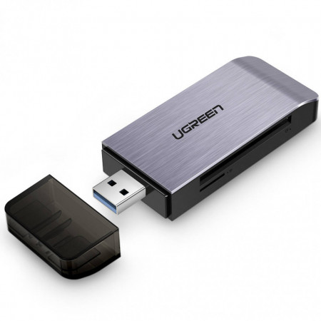 Cititor carduri 4in1 UGREEN SD + microSD (silver)