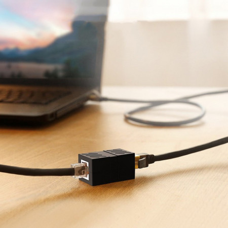 Conector cablu de retea Ugreen Ethernet RJ45 10 Gbps negru (NW114 20390) - Img 8