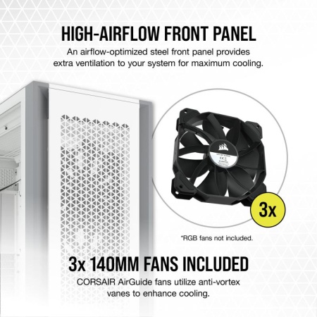CR Case 7000D AIRFLOW Full-Tower White - Img 8
