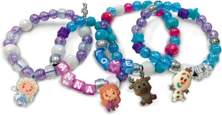 Cufăr Secret cu Lacăt pentru Mărgele și Bijuterii Lisciani Disney Frozen, Set Creativ cu Tematică Regatul de Gheață, Vârsta 3+ Ani - Img 2