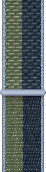 Curea Apple Watch Sport Loop, 45mm, Abyss Blue/Moss Green - Img 4