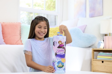 DISNEY FROZEN SPIN AND REVEAL PAPUSA ANNA CU EVANTAI - Img 3