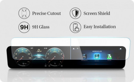 Folie protectie display cu aplicator pentru Mercedes A-CLASS 2020 / 2021, SPIGEN GLAS.TR ”EZ FIT” - Img 2